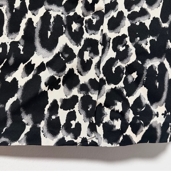 Mossimo Black White Leopard Animal Print Pencil Mini Skirt Women’s Size 18 NWT - Picture 7 of 11